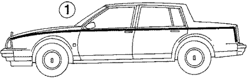 Stripe Tape for 1987 Oldsmobile 98 #0