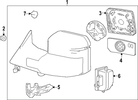Mirrors for 2025 Toyota Sequoia #1