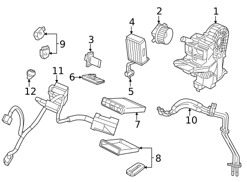 Auxiliary AC & Heater Unit for 2010 Volkswagen Routan #0