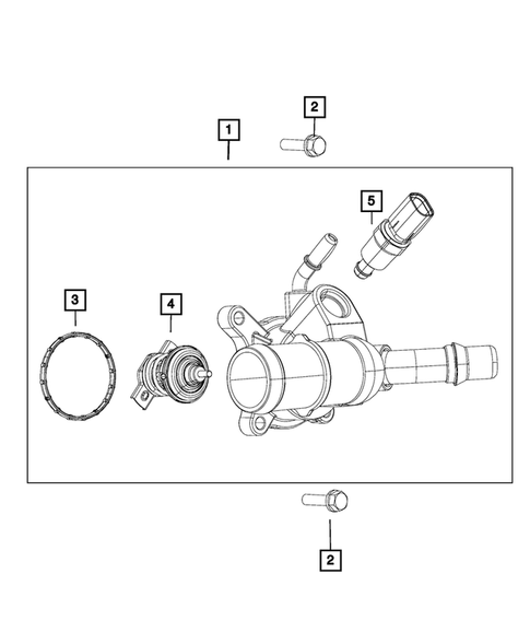 Water Pump and Related Parts for 2019 Jeep Compass #1