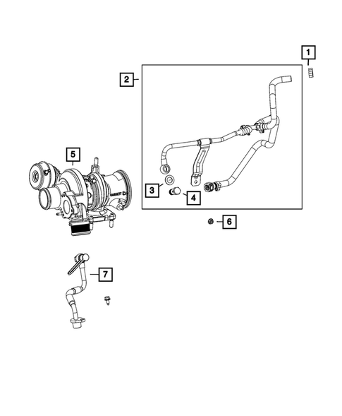 Turbo Charger Cooling System for 2022 Jeep Renegade #1