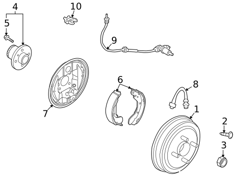 Rear Brakes for 2009 Pontiac G3 #0
