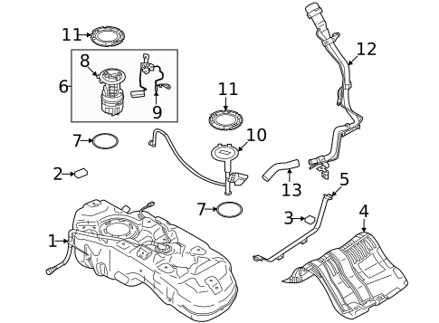 Fuel System Components for 2025 Mitsubishi Outlander #0