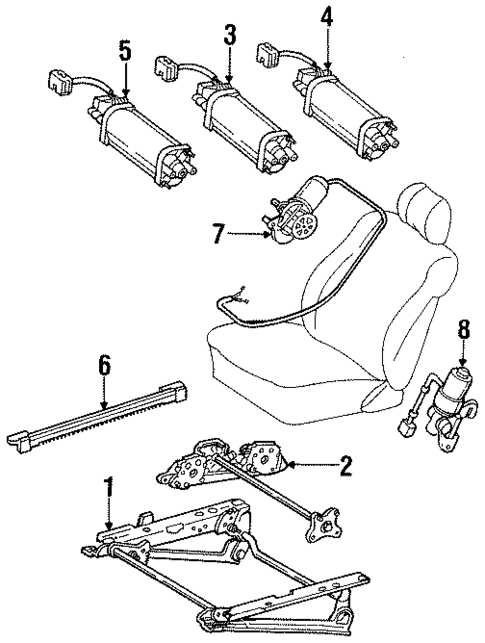 Seats & Track Components for 1991 Mercedes-Benz 350SD #0