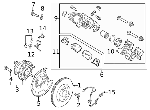 Rear Brakes for 2017 Hyundai Ioniq #0