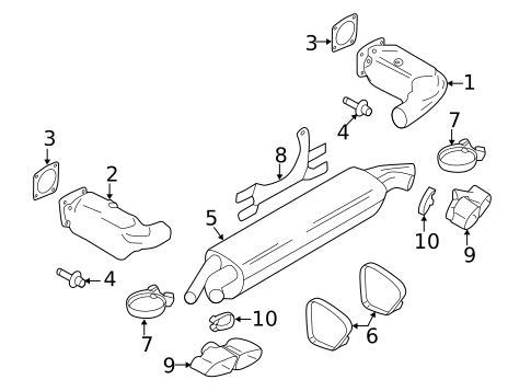 Exhaust Components for 2019 Porsche 911 #1