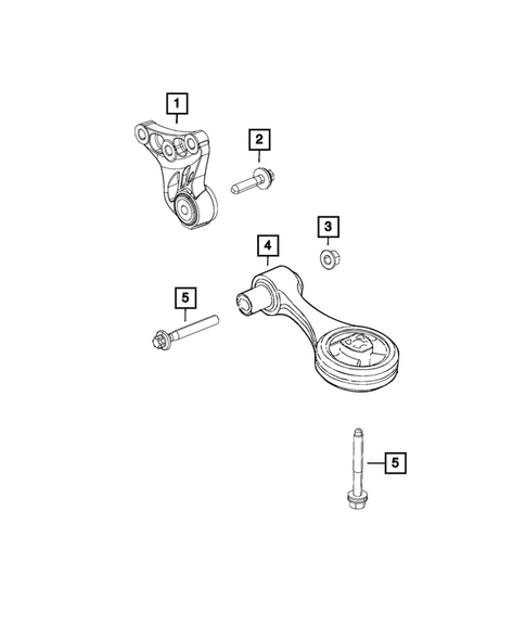 Engine Mounting for 2017 Fiat 500X #1