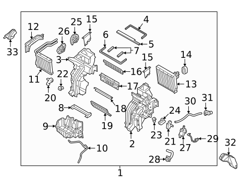 HVAC Case for 2022 Hyundai Accent #1