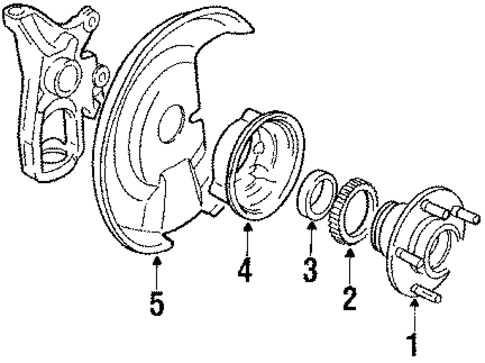 Front Suspension for 1988 Jaguar XJ6 #1