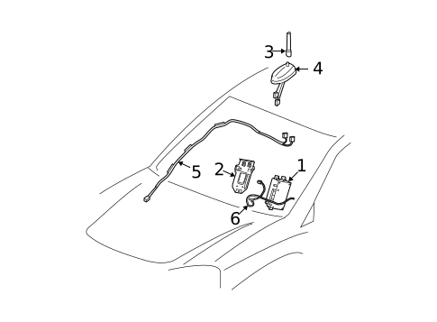 Communication System Components for 2005 Chevrolet Equinox #0