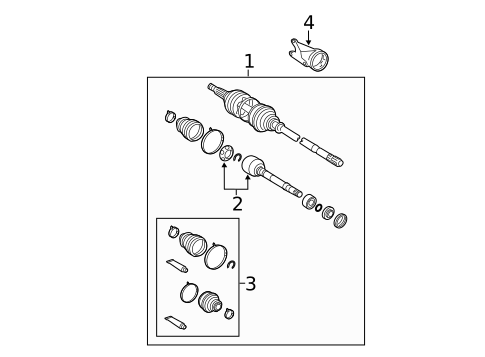 Drive Axles for 2009 Toyota Sienna #1