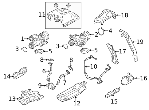 Turbocharger & Components for 2015 BMW 550i GT xDrive #0