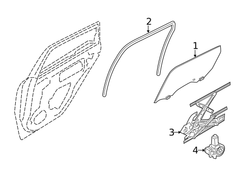 Rear Door for 2011 INFINITI M56 #0