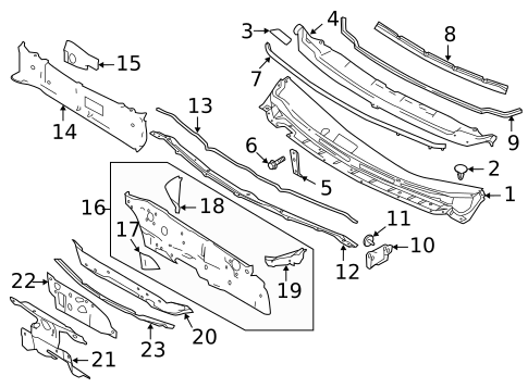 Cowl for 2024 Nissan Sentra #2