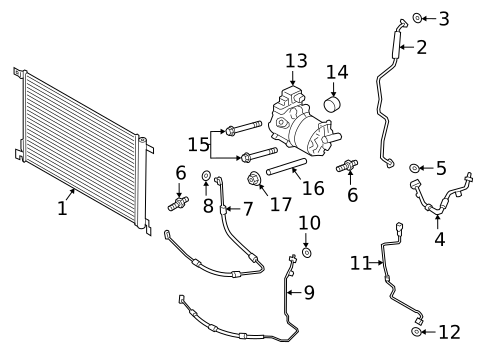 Hoses & Pipes for 2019 Porsche Cayenne #0