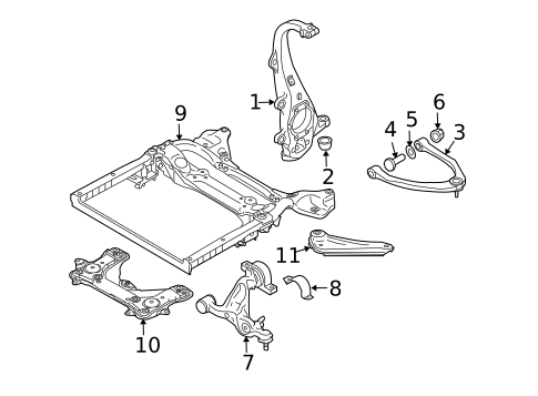Suspension Components for 2008 INFINITI M45 #2