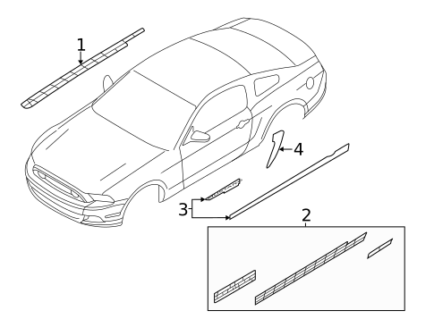 Stripe Tape for 2013 Ford Mustang #0