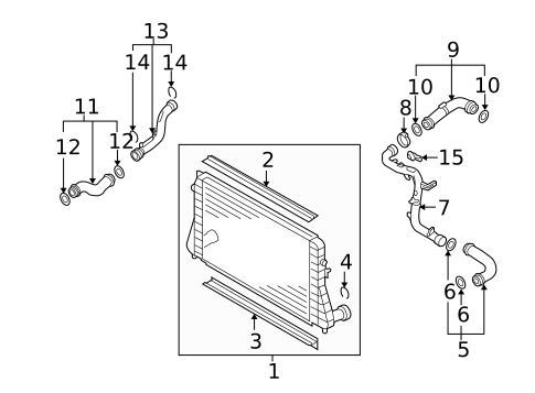 Intercooler for 2009 Volkswagen Jetta #0