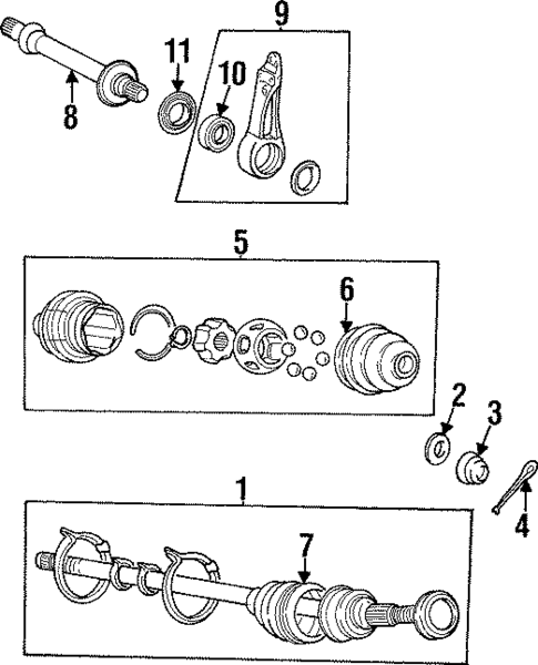 Drive Axles for 1997 Hyundai Sonata #0