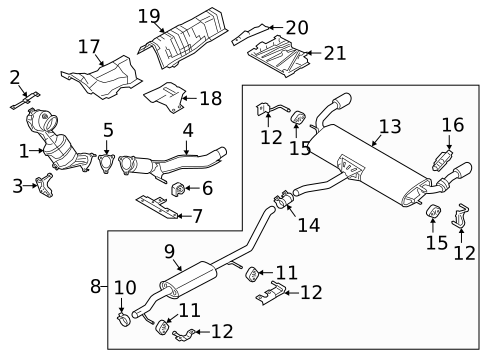 Exhaust Components for 2018 Land Rover Discovery Sport #0