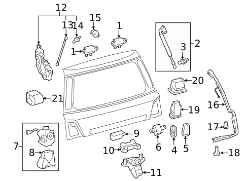 Liftgate for 2016 Lexus LX570 #0