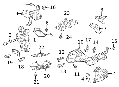 Engine & Trans Mounting for 2024 Ram 1500 #0
