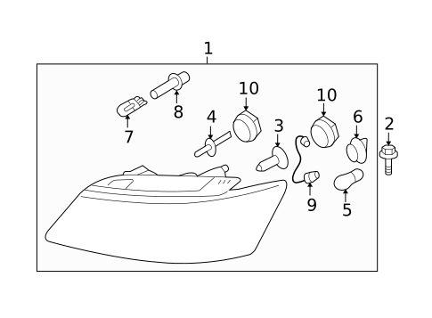 Bulbs - Chassis for 2009 Hyundai Sonata #0