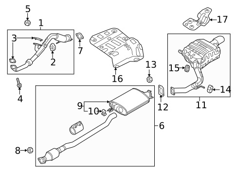 Exhaust Components for 2019 Kia Sorento #0