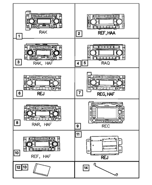 Radio, Antenna, and Speakers for 2006 Chrysler 300 #0