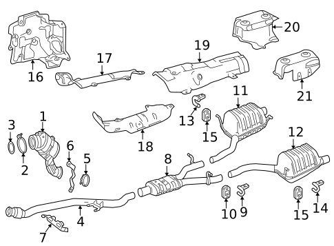 Exhaust Components for 2016 Mercedes-Benz SLK55 AMG #0