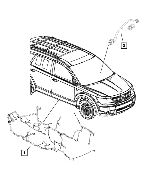 Wiring-Body and Accessories for 2009 Dodge Journey #0