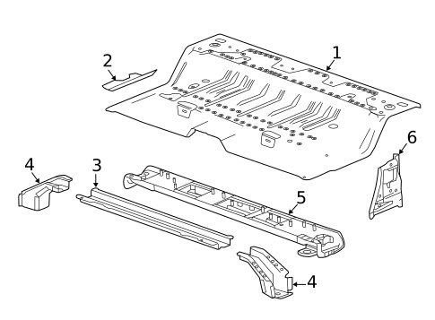Rear Floor for 2015 GMC Canyon #1
