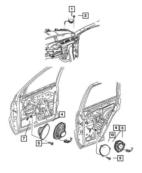 Radio, Antenna, and Speakers for 2002 Jeep Grand Cherokee #1