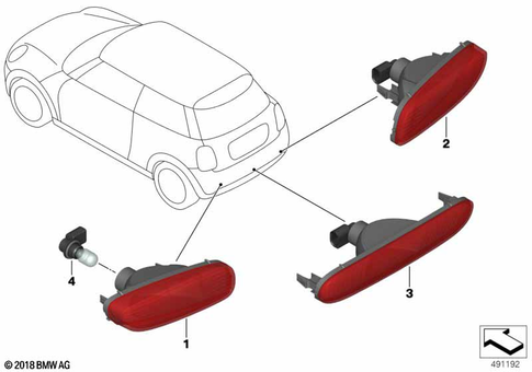 Rear Light for 2020 Mini Cooper S #2