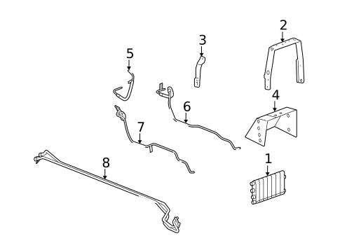 Trans Oil Cooler for 2009 Cadillac XLR #0