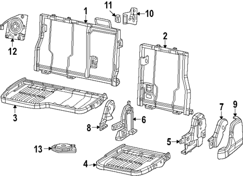 Rear Seat Components for 2025 Ram 1500 #7