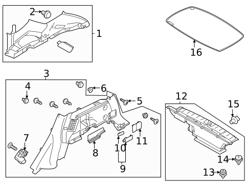 Interior Trim - Rear Body for 2023 Subaru Crosstrek #0