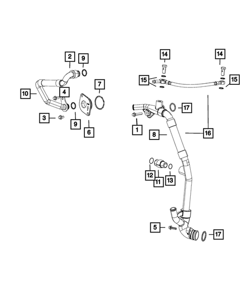 EGR Cooling System for 2016 Ram 3500 #0