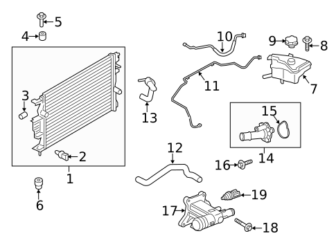 Radiator & Components for 2019 Lincoln MKZ #0
