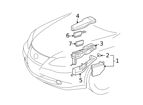 Electrical Components for 2007 Lexus ES350 #1