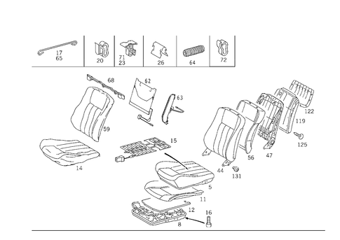 Front Seat and Headrest for 1992 Mercedes-Benz 300SD #0