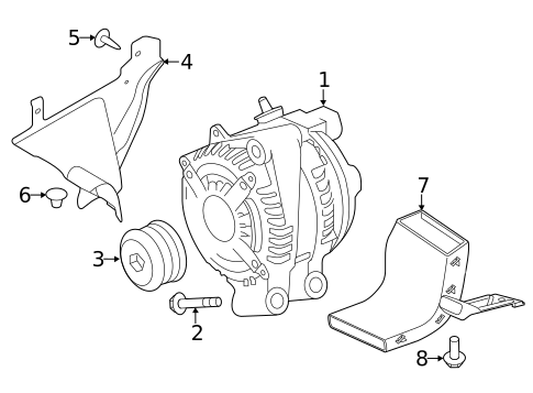 Alternator for 2020 Jaguar F-Type #0