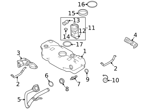 Fuel System Components for 2009 Pontiac G3 #0