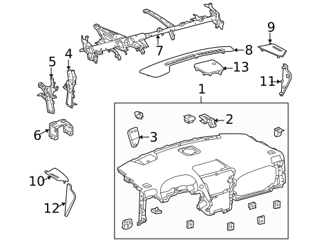 Instrument Panel for 2011 Lexus RX350 #0