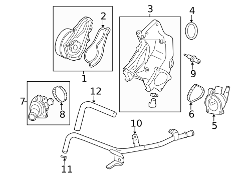 Water Pump for 2013 Honda Civic #0