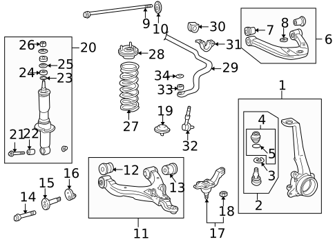 Suspension Components for 1998 Toyota 4Runner #0