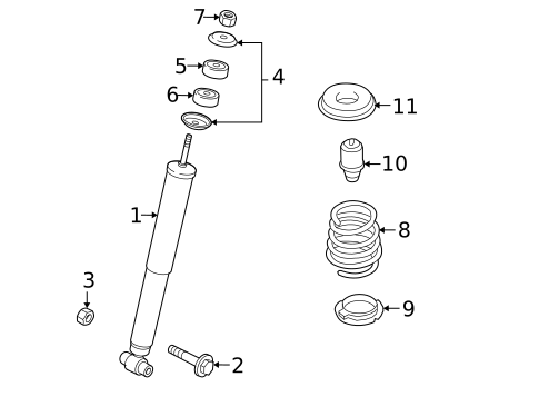 Shocks & Components for 2011 Mazda CX-9 #1