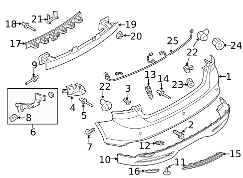 Bumper & Components - Rear for 2013 Ford Focus #0