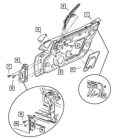 Front Door for 2003 Dodge Viper #1
