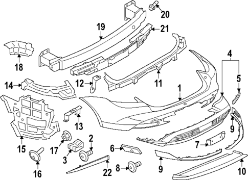 Bumper & Components - Rear for 2024 Porsche Taycan #1